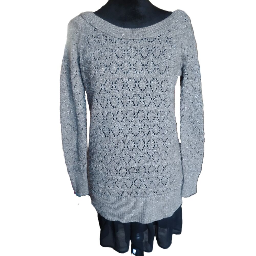American Eagle Outfitters Women's Size XS Gray Wool Blend Knit Sweater